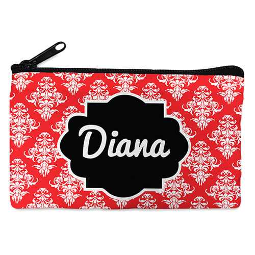 Red Vintage Personalised Small Cosmetic Bag 4