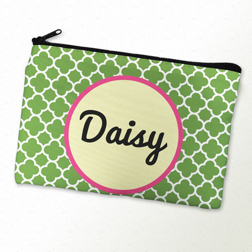 Green Clover Personalised Cosmetic Bag