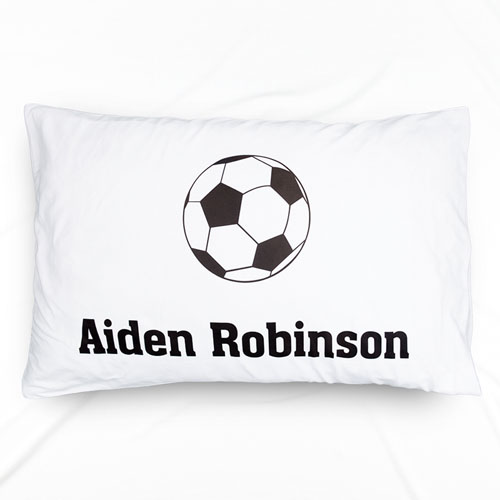 Soccer Personalised Name Pillowcase