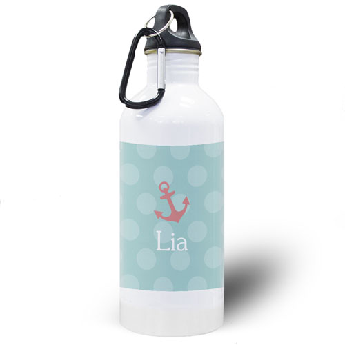 Dots Carol Anchor Personalised Water Bottle