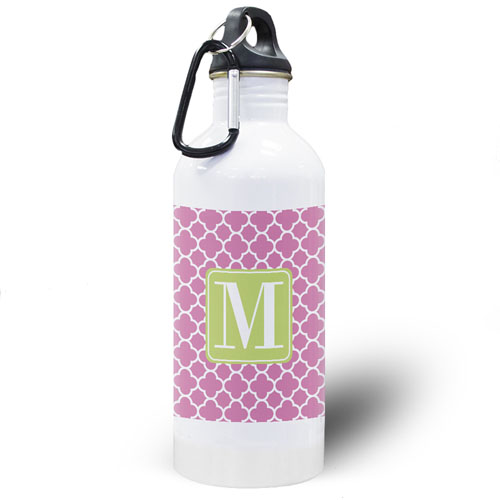 Fuchsia Clover Personalised Water Bottle