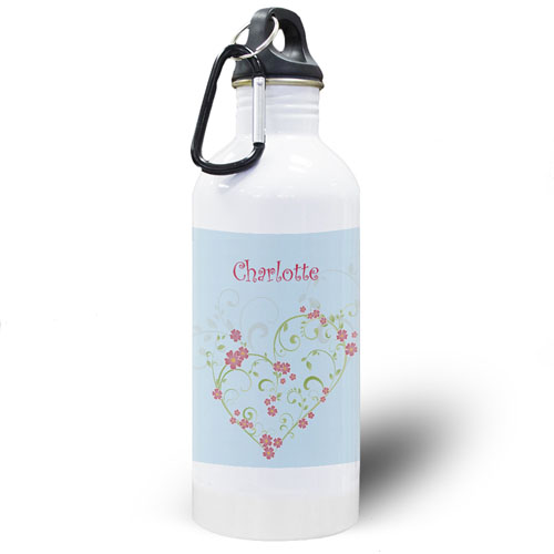 Floral Bridesmaid Personalised Water Bottle