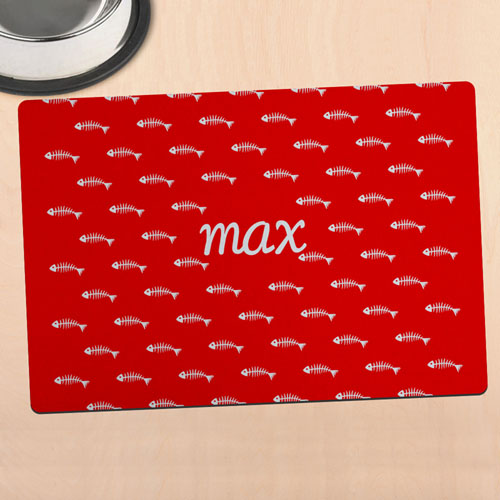 Red Kitty Personalised Meal Mat