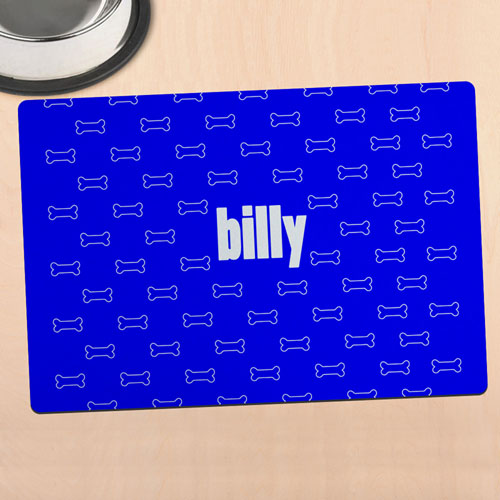 Blue Doggie Personalised Meal Mat