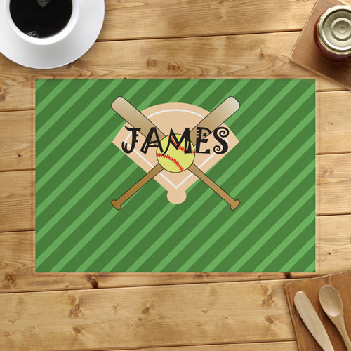 Softball Personalised Placemat