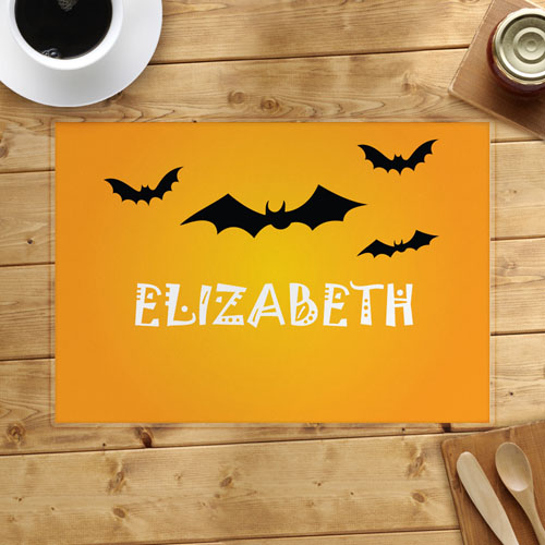 Bat Personalised Halloween Placemat