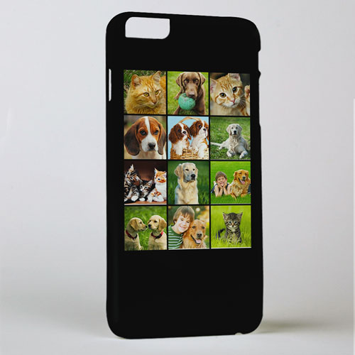Black Twelve Collage Photo Personalised iPhone 6+ Case