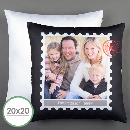 Stamp Personalised Large Pillow Cushion Cover 20