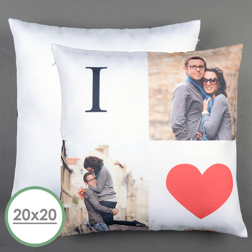 I Love Personalised Large Pillow Cushion Cover 20