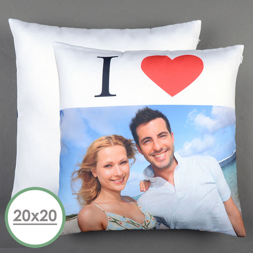 I Heart Personalised Large Pillow Cushion Cover 20