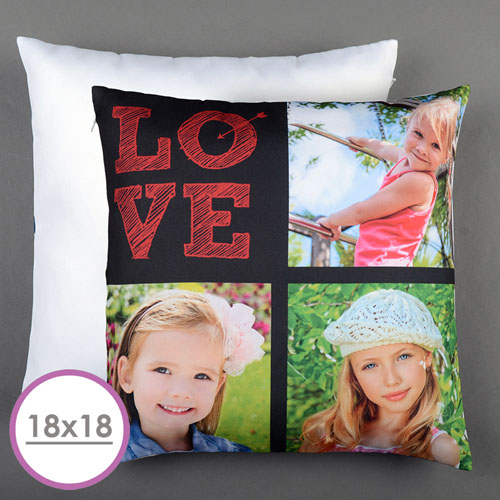 Love Arrow Red Personalised Large Cushion 18
