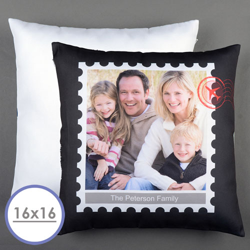 Stamp Personalised Pillow Cushion Cover 16