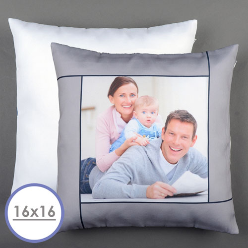 Grey Personalised Pillow Cushion Cover 16