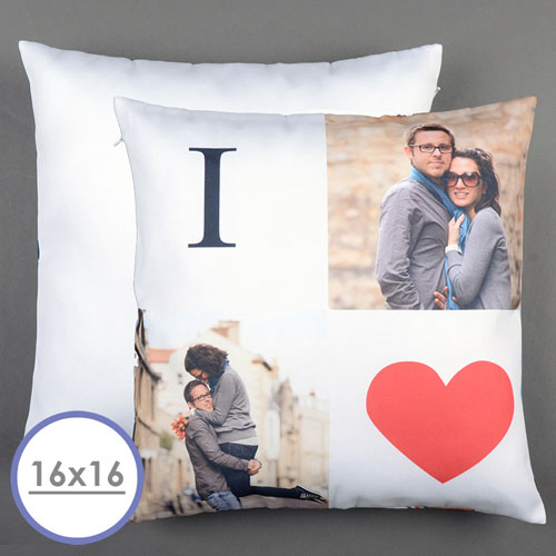 I Love Personalised Pillow Cushion Cover 16