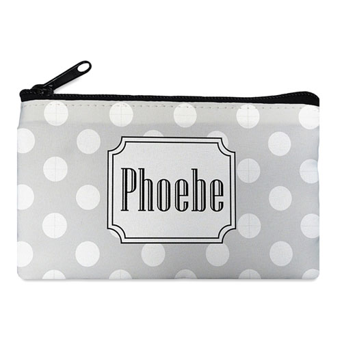Polka Dots Personalised Cosmetic Bag (Many Colour)