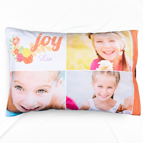 Joy Collage Personalised Pillowcase