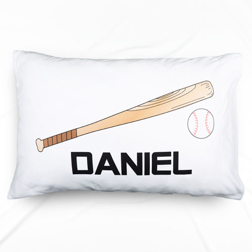 Baseball Personalised Name Pillowcase