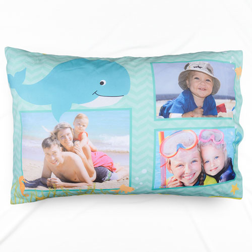 Tropical Sea Personalised Photo Pillowcase