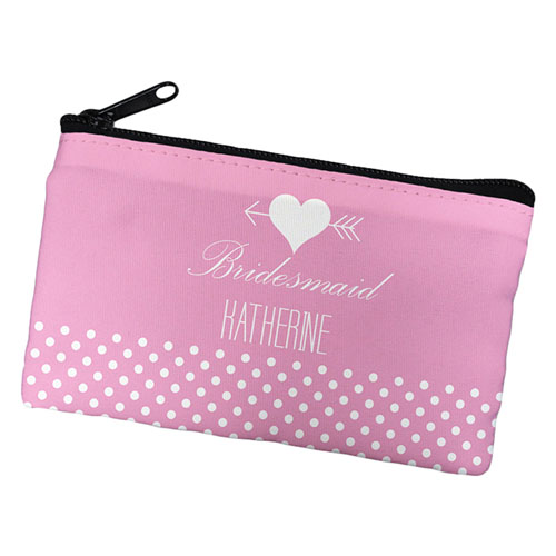 Arrow Heart Personalised Cosmetic Bag