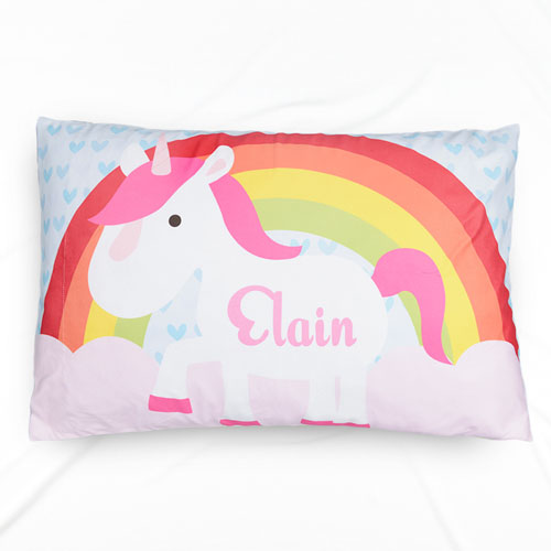 Unicorn Personalised Name Pillowcase