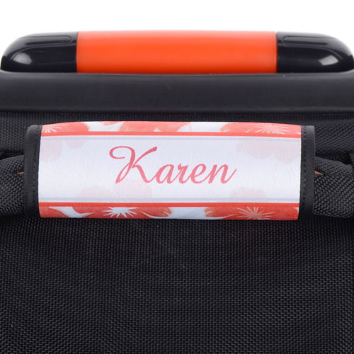 Watercolour Floral Personalised Luggage Handle Wrap