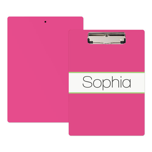 Pink Lime Personalised Clipboard