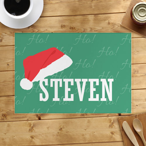 Christmas Hat Personalised Placemat
