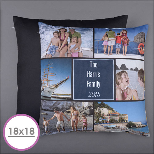 Personalised Six Collage Photo Pillow 18