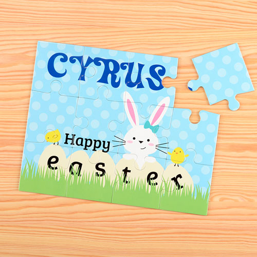 Happy Easter Personalised Kids Puzzle