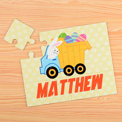 Easter Truck Personalised Kids Puzzle