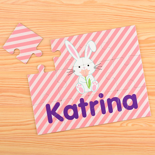 Easter Bunny Personalised Kids Puzzle