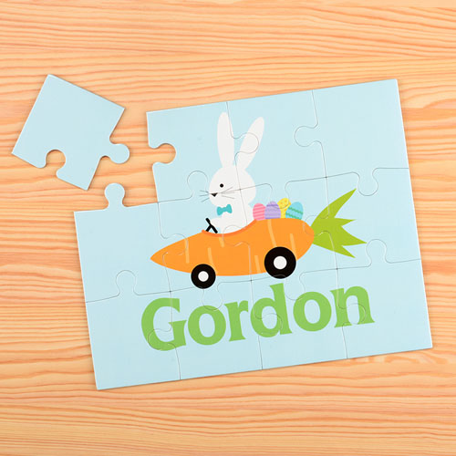 Carrot Car Personalised Kids Puzzle
