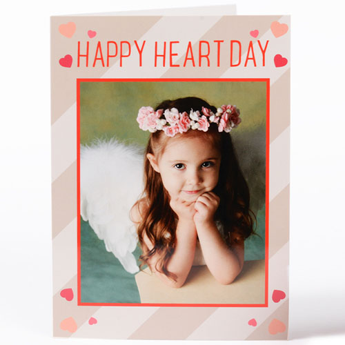 Craft Hearts Personalised Photo Valentine's Card, 5