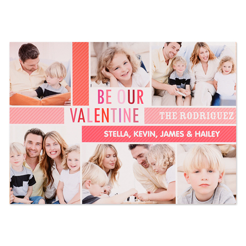 Be Our Valentine Personalised Photo Card