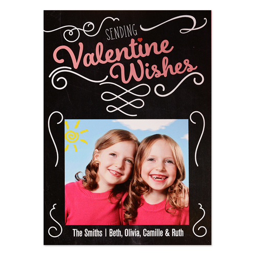 Sending Valentine Wishes Personalised Photo Card
