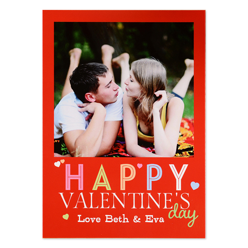 Happy Valentine's Day Personalised Photo Card