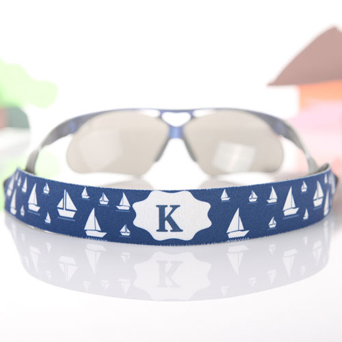 Navy Voyage Personalised Sunglass Strap