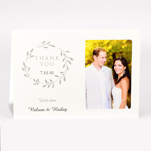 Personalised Thank You For Your Generosity With Love Photo Card For Wedding