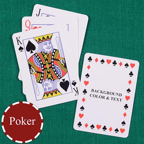 Personalised Poker Timeless Standard Index Playing Cards