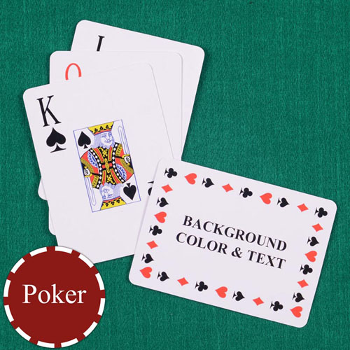 Personalised Poker Size Timeless Jumbo Index Landscape Playing Cards