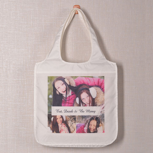 Personalised 3 Collage Shopper Bag, Snapshots