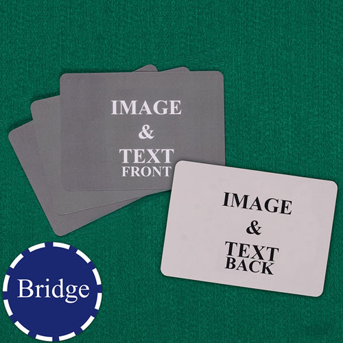 Bridge Size Playing Cards Landscape Custom Cards (Blank Cards)