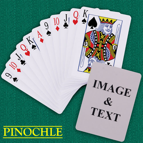 Personalised Poker Pinochle Playing Cards
