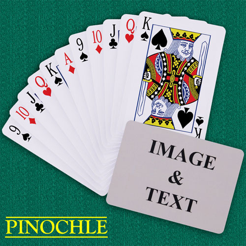 Personalised Poker Pinochle Landscape Playing Cards