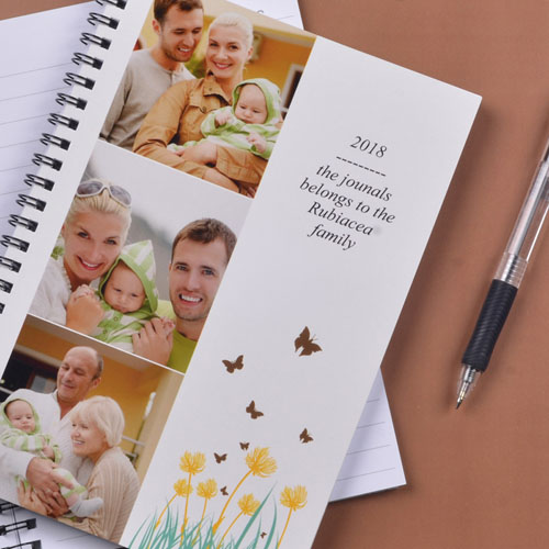 Create Your Own Three Collage Spring Flowers Photo Notebook