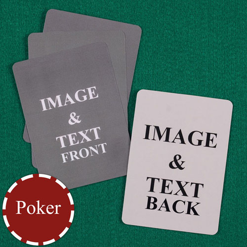 Personalised Poker Custom Cards (Blank Cards) Playing Cards