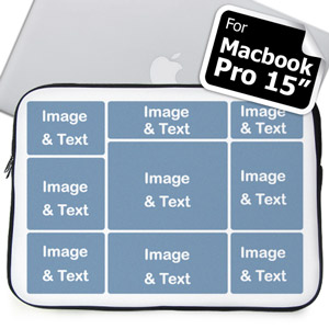 Personalised Nine Collage Macbook Pro 15 Sleeve (2015)