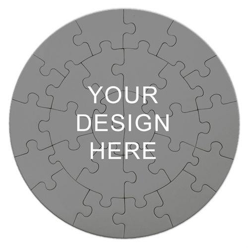 Print Your Design Round Puzzle 7 1/4
