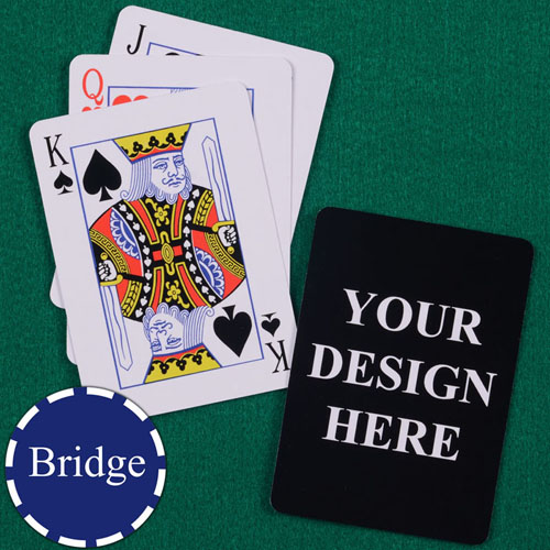 Print Your Design Bridge Size Playing Cards Standard Index