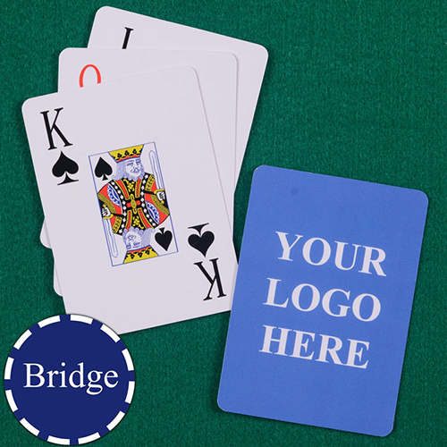Custom Printed Bridge Size Playing Cards Jumbo Index